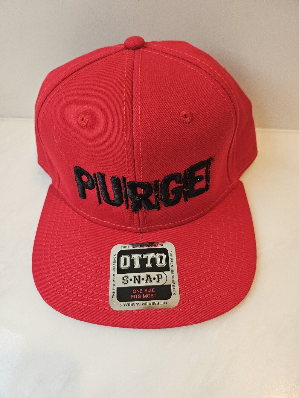 PURGE Red OTTO Snapback Hat